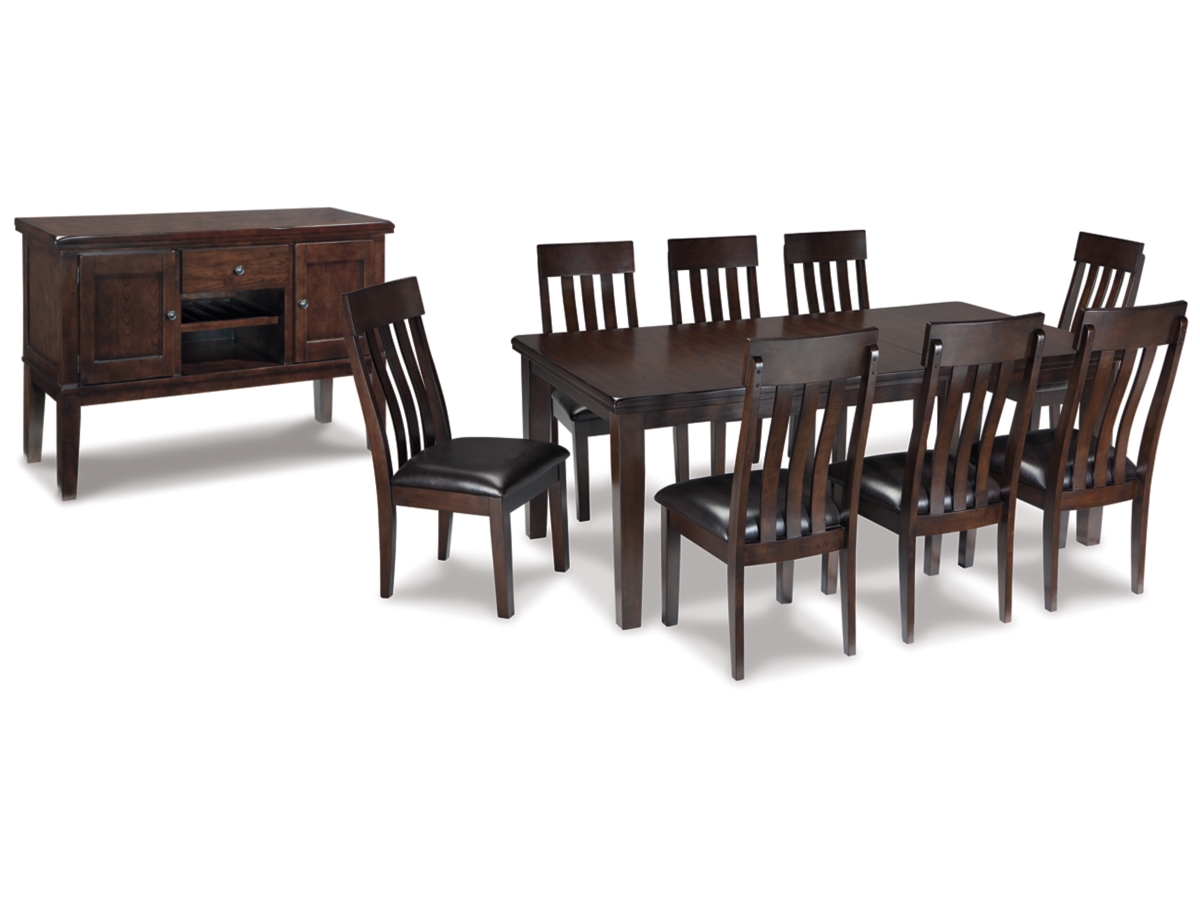 Haddigan Dining Table and 8 Chairs with Storage | Ashley