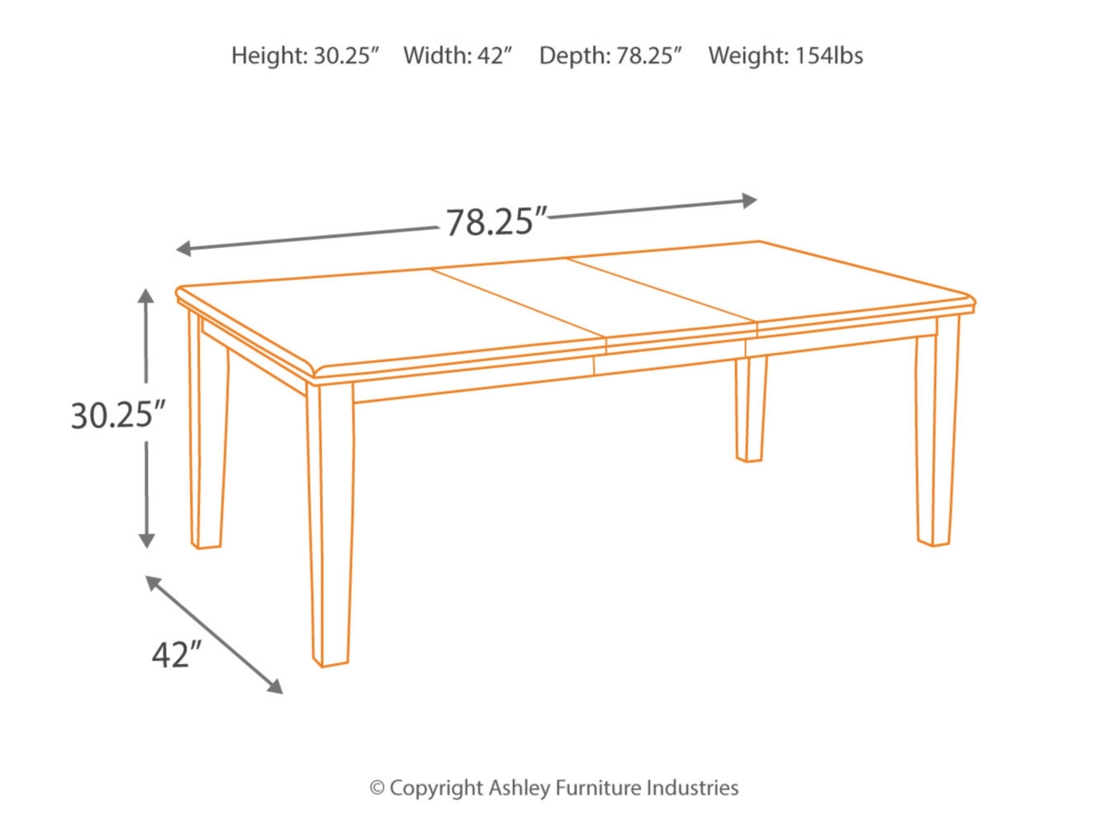 Haddigan Extendable Dining Table Ashley