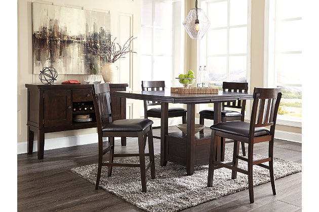 Haddigan Counter Height Extendable, Haddigan Counter Height Dining Room Set
