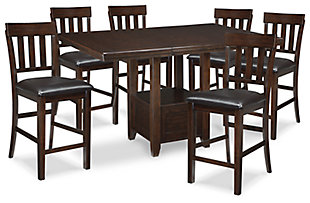 Haddigan Counter Height Dining Table and 6 Barstools, , large