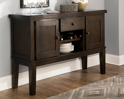 Haddigan Dining Server, Dark Brown, rollover