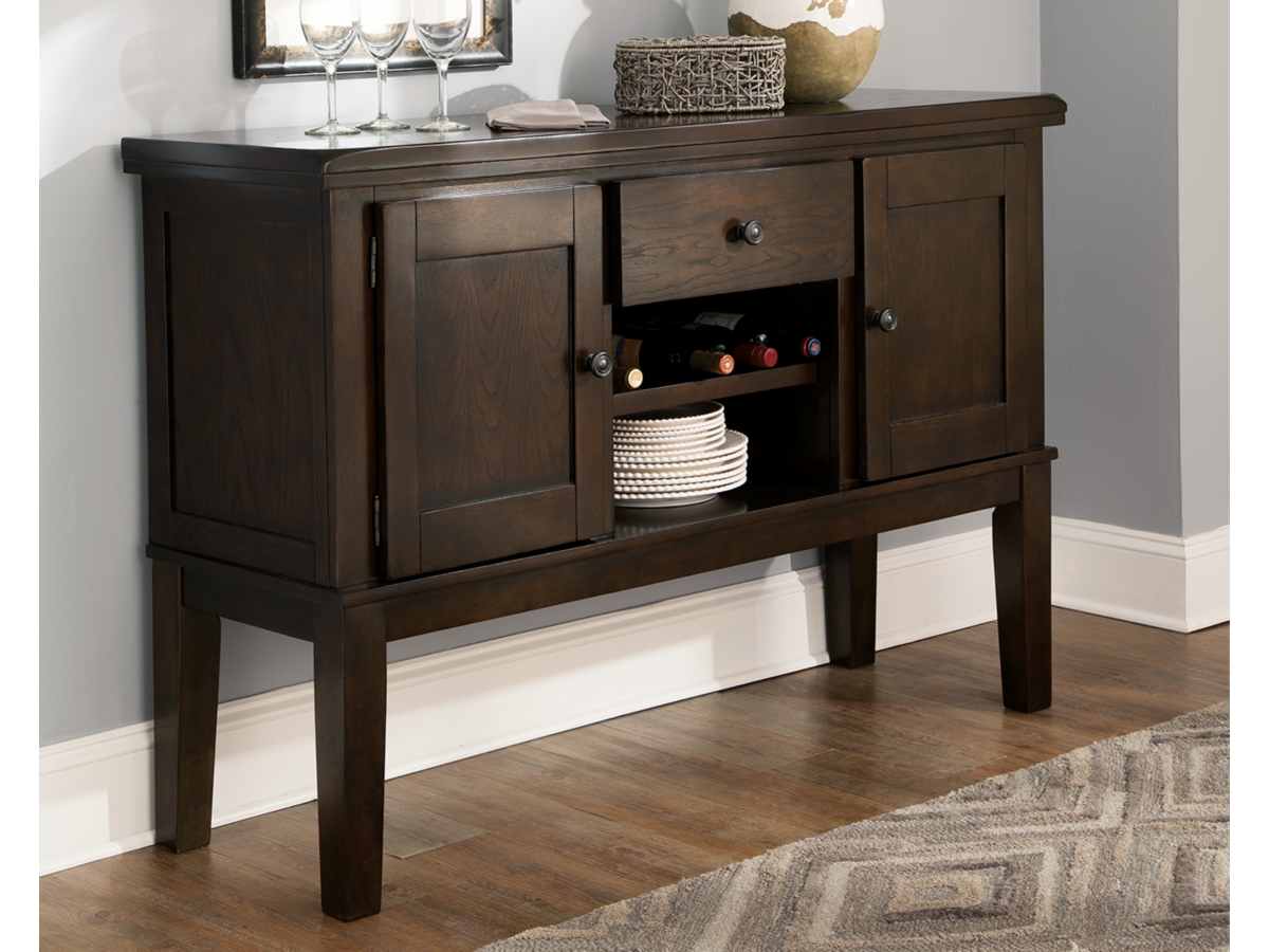 Haddigan Dining Server - Dark Brown - (D596-60)