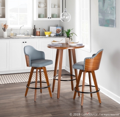 Posano Counter Stool, Yellow/Gray/Black, rollover