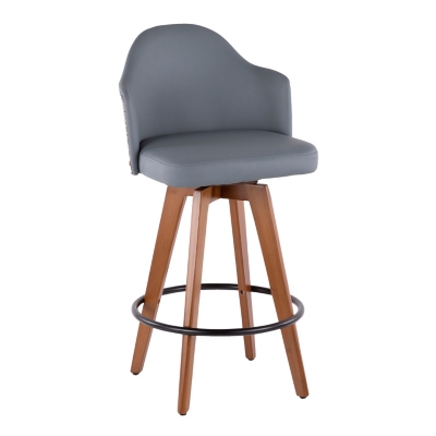 Posano Counter Stool, Yellow/Gray/Black, large