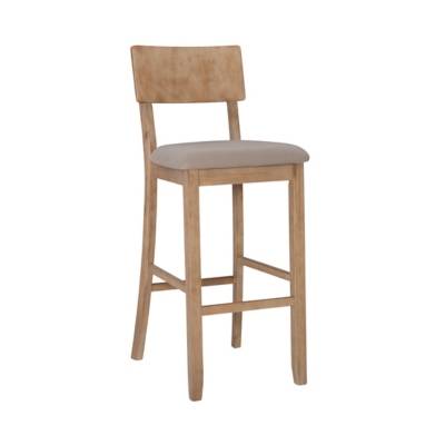 Linon Jordan Bar Stool, Graywash, large