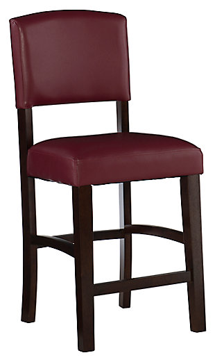 Carrie Monaco Counter Stool, Red, large