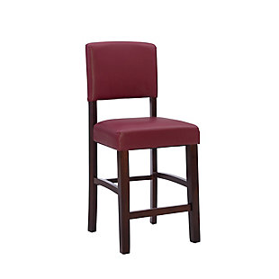 Carrie Monaco Counter Stool, Red, large