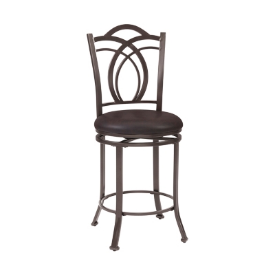 Linon Calif Counter Stool, Coffee Brown, large