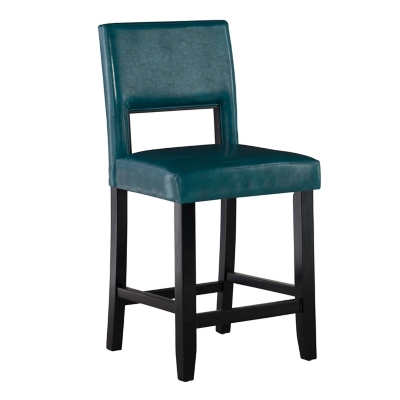 Linon Vega Counter Stool, Blue, large