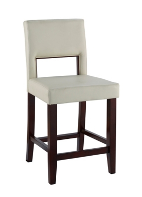 Linon Vega Counter Stool, White, large