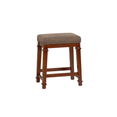 Linon Kennedy Backless Counter Stool, Walnut, large