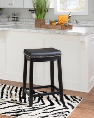 Linon Claridge Counter Stool, Black, large