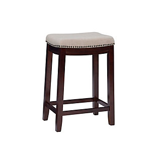 Allure Backless Counter Stool, Beige, large