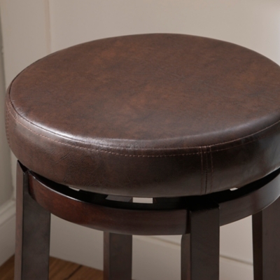 Linon Maya Bar Stool, Dark Brown, large
