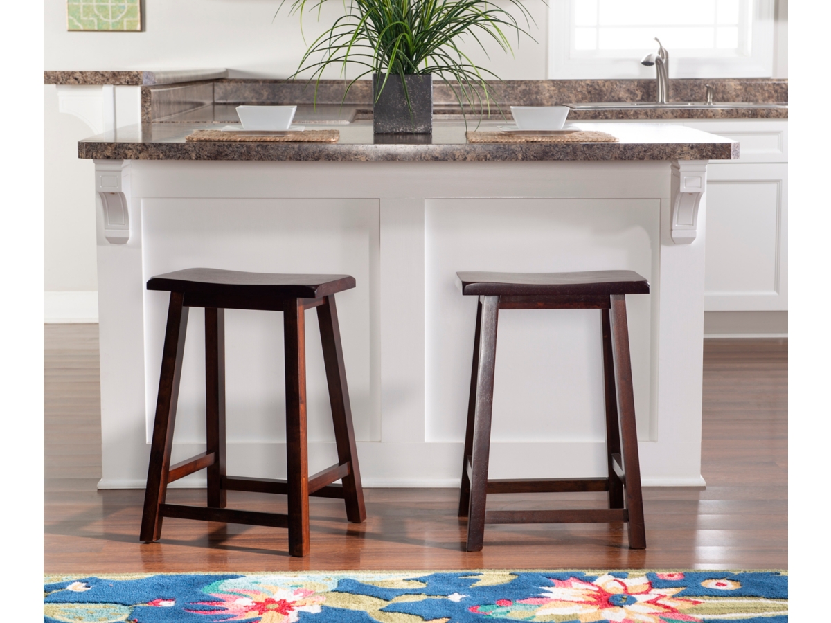 Saddle Counter Height Bar Stool