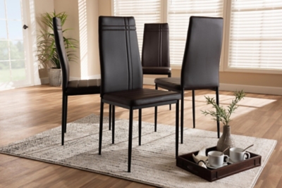 Faux Leather Upholstered Dining Chair (Set of 4) | Ashley Furniture ...