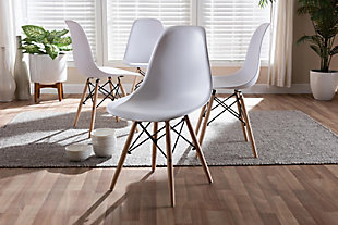 Mid Century Modern Acrylic Dining Chair (Set of 4), , rollover