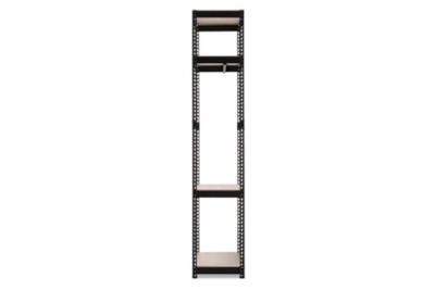 Baxton Studio Metal 3 Shelf Free Standing Closet Storage Organizer