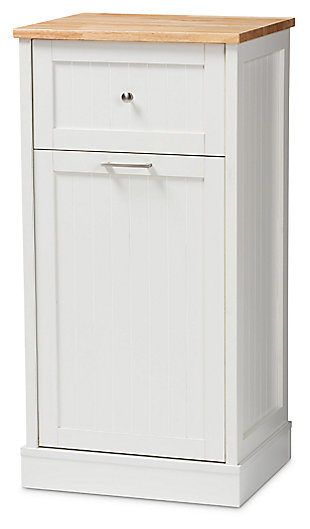 Modern Kitchen Cabinet, White/Oak, large