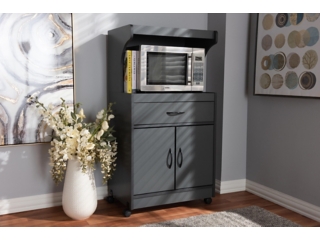 Baxton Studio Kitchen Cabinet with Hutch | Ashley