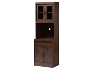 Baxton Studio Kitchen Cabinet with Hutch
