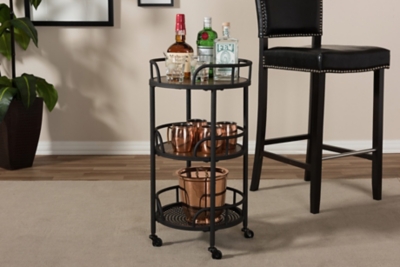 Rolling Mobile Serving Cart, , rollover