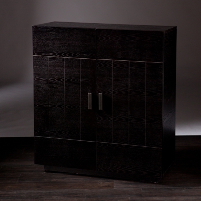 Black wood best sale bar cabinet