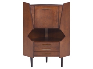 Southern Enterprises Furniture Corner Bar Cabinet