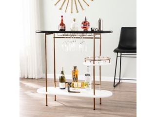 Southern Enterprises Furniture Storage Bar Table