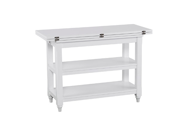 Convertible Console To Dining Table, Convertible Console Shelf Table