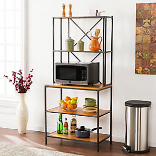 SEI Two-Toned Bakers Rack, , rollover