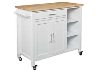 Southern Enterprises Furniture Butcher Block Kitchen Cart
