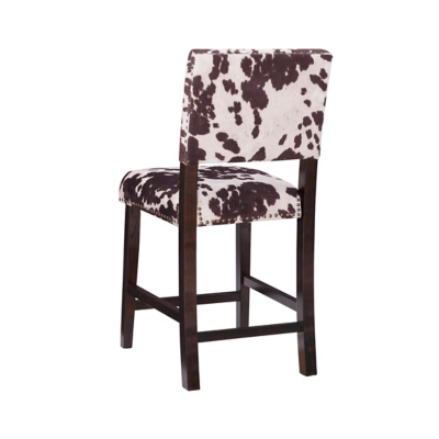 Cow print discount counter height chairs