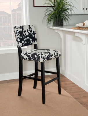 D600000819 Wes Bar Stool , Black/White sku D600000819