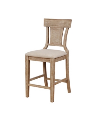Linon Lina Counter Stool, Gray Wash, large