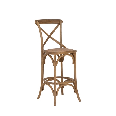 Linon Cara Bar Stool, Gray, large