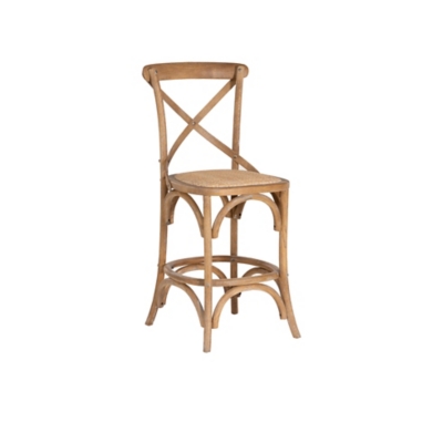 Linon Cara Counter Stool, Gray, large