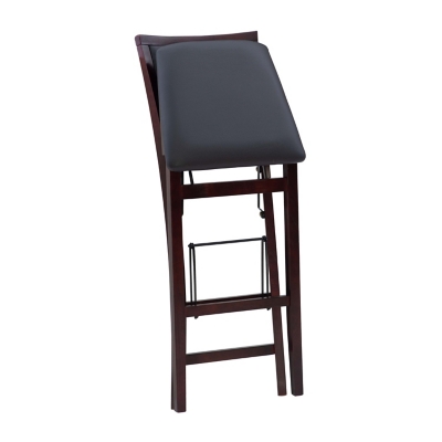 Marley Bar Stool Burnt, Stainless Steel Foot Rest