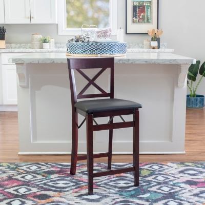 D600000849 Shae X Back Folding Counter Height Bar Stool , Me sku D600000849