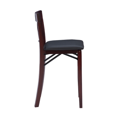 Linon Shae X Back Folding Counter Stool, Merlot, large