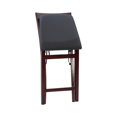 Linon Shae X Back Folding Counter Stool, Merlot, large