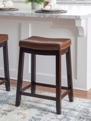 Claridge Counter Height Bar Stool , Cognac