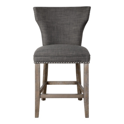 Uttermost Arnaud Charcoal Counter Stool, , large