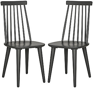 Louis 17" Spindle Side Chair (Set of 2), Gray, large