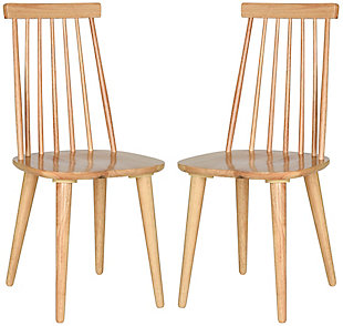 Louis 17" Spindle Side Chair (Set of 2), Natural, large