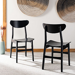 Boyle Mid Century Modern Dining Chair (Set of 2), Black, rollover