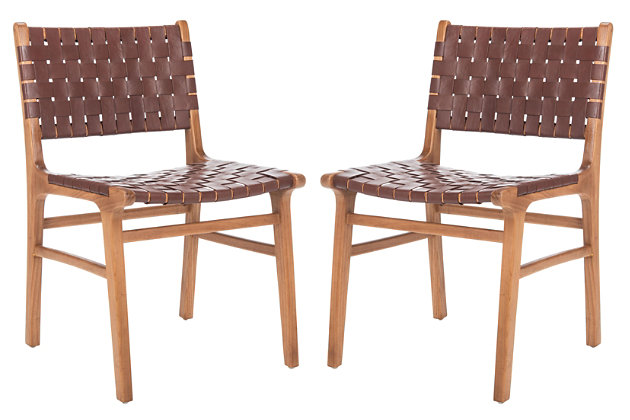 Safavieh Lattice Dining Chair Set Ashley, How To Clean Leather Dining Room Chairs
