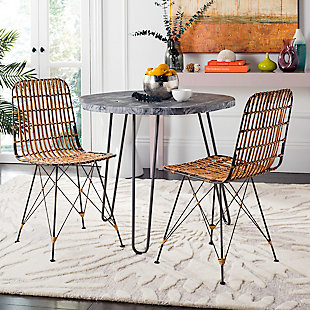 Trevi Wicker Dining Chair (Set of 2), Natural Brown Wash, rollover