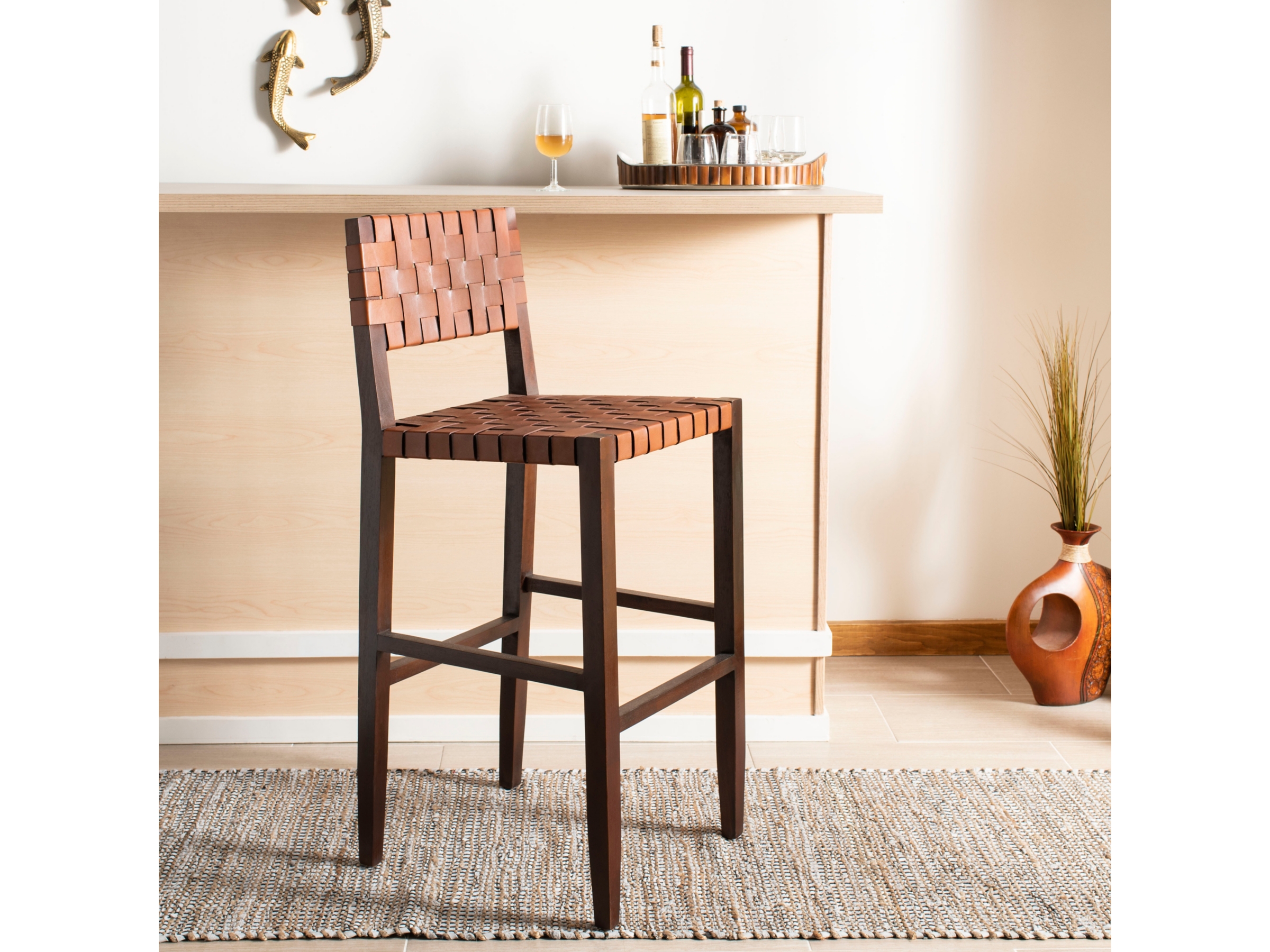Safavieh Valria Counter Height Bar Stool | Ashley