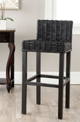 D600001095 Safavieh Porto Bar Stool, Black sku D600001095